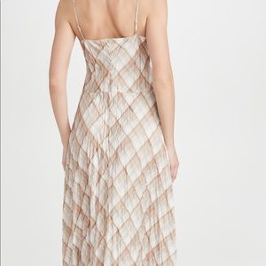 Vince Hazy plaid cami dress size Large